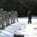 Cold-Weather Operations Course Class 18-05 students practice snowshoeing at Fort McCoy