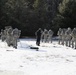 Cold-Weather Operations Course Class 18-05 students practice snowshoeing at Fort McCoy