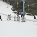 Cold-Weather Operations Course Class 18-05 students practice skiing at Fort McCoy