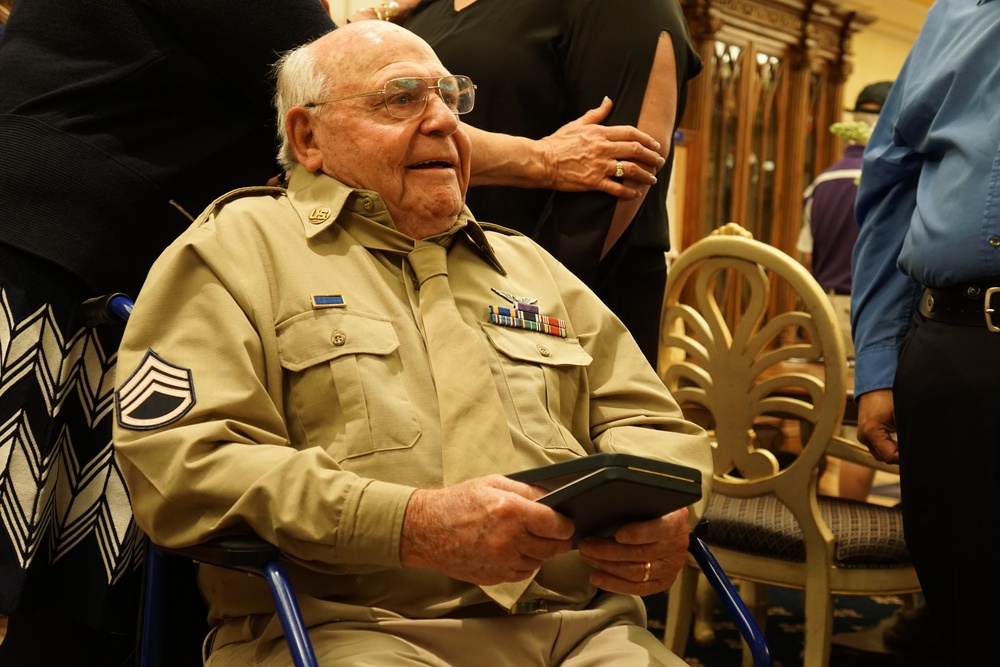 Mims presented Purple Heart 74 years later