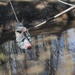Tech Sgt. Tackles Rope Bridge