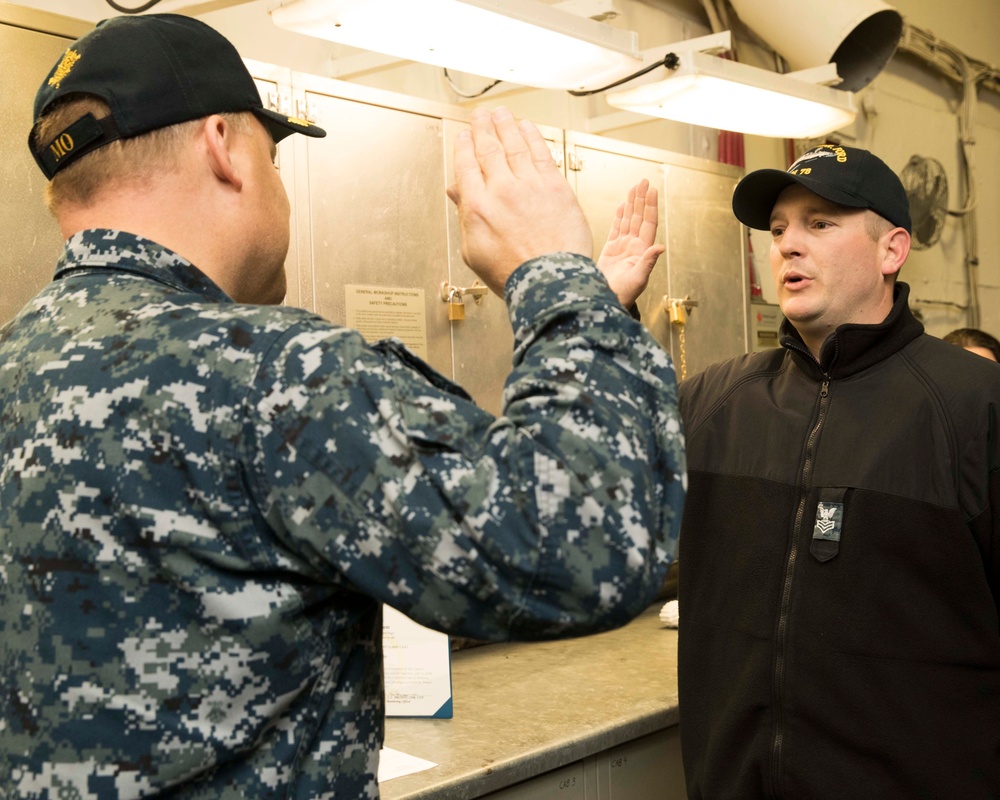 AIMD Reenlistment Ceremony