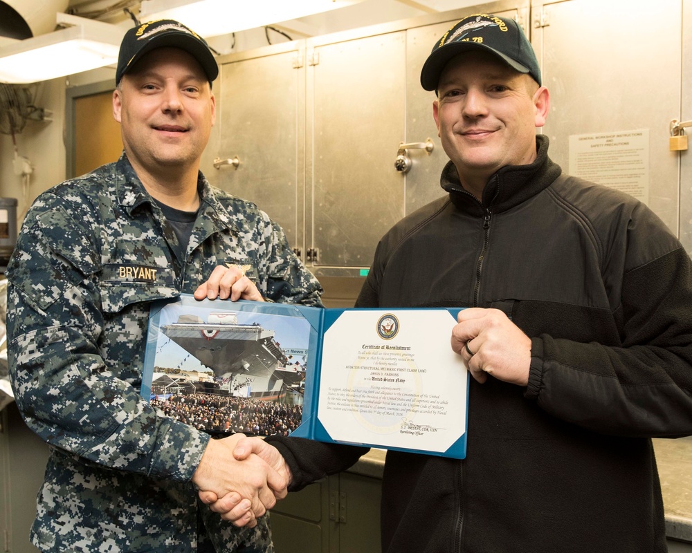 AIMD Reenlistment Ceremony
