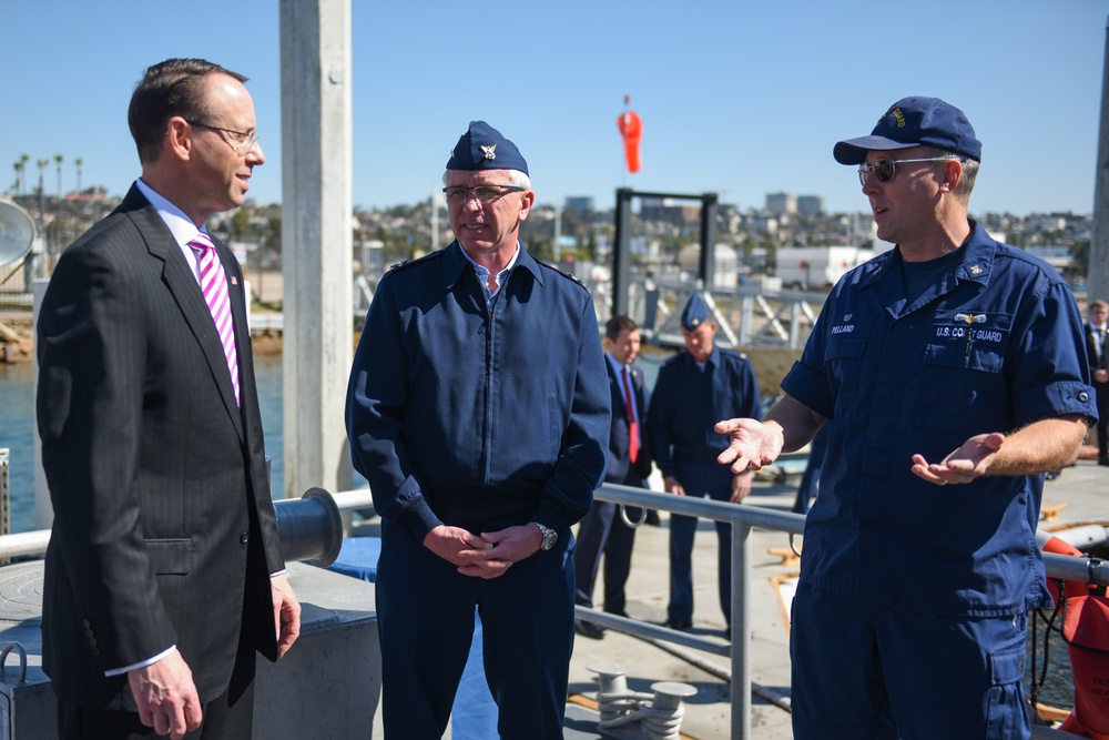 Deputy Attorney General visits Coast Guard in San Diego