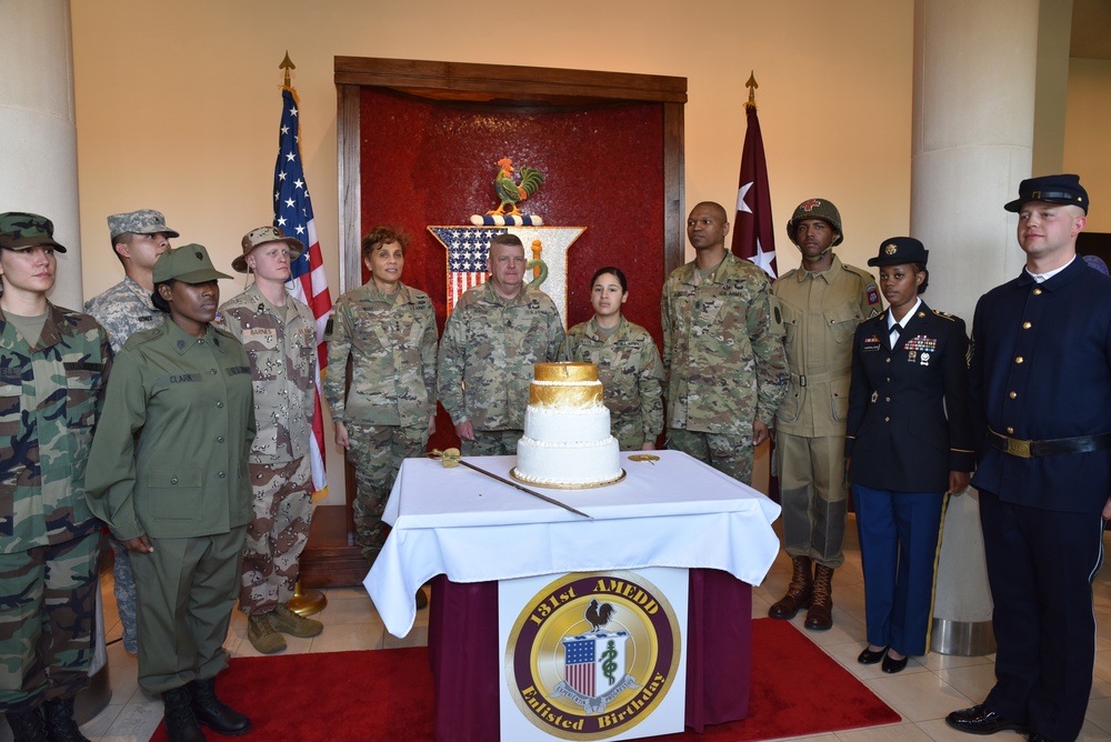 131st Enlisted Medical Corps Anniversary Ceremony and Cake Cutting