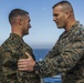 Fox Company's Commanding Officer Promoted at Sea