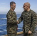 Fox Company's Commanding Officer Promoted at Sea