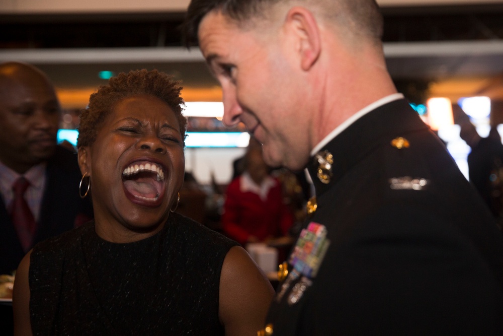 Marines Join HBCU Chancellors, Presidents in Recognizing Student Athletes