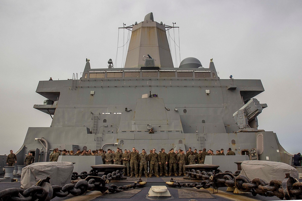 March promotions aboard the USS New York