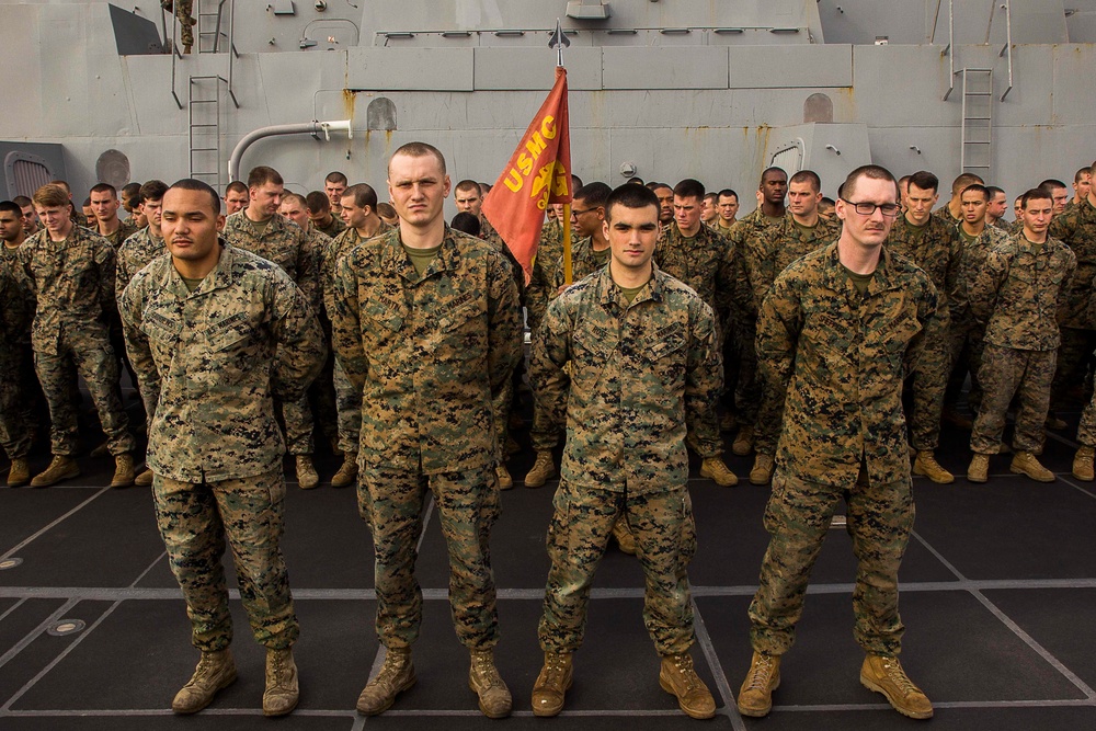 March promotions aboard the USS New York