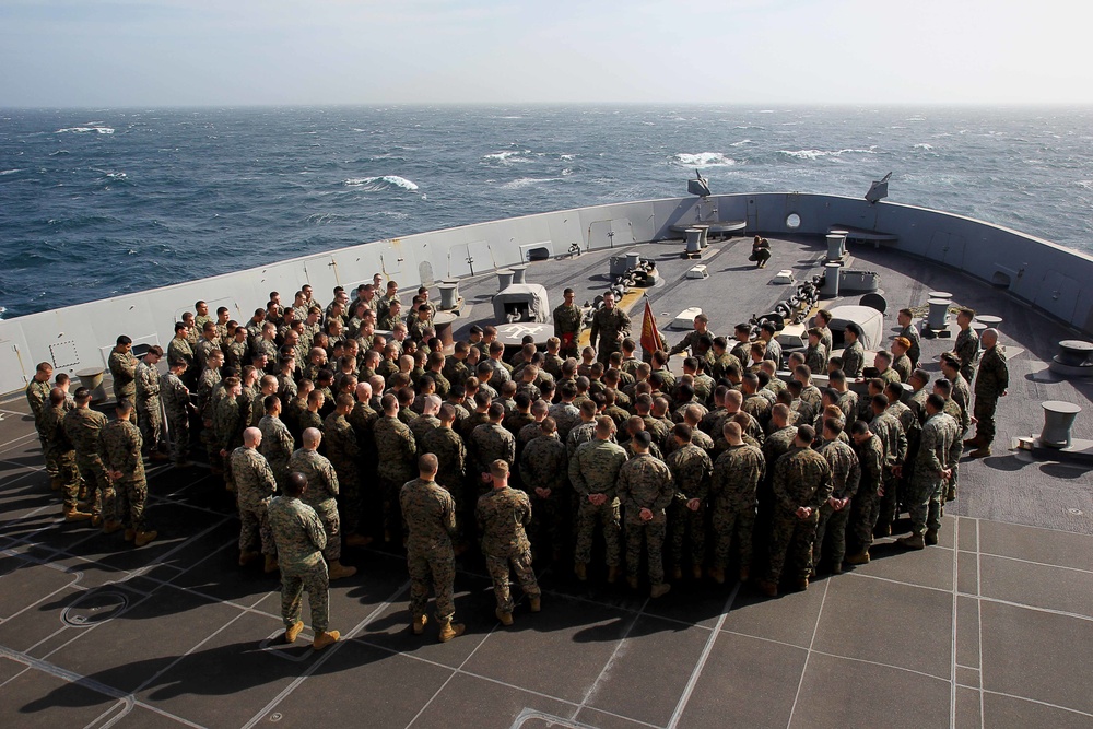 March promotions aboard the USS New York