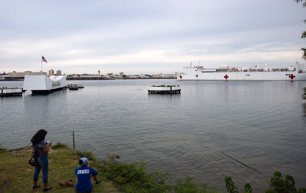 USNS Mercy arrives in Hawaii, En Route for Pacific Partnership 2018