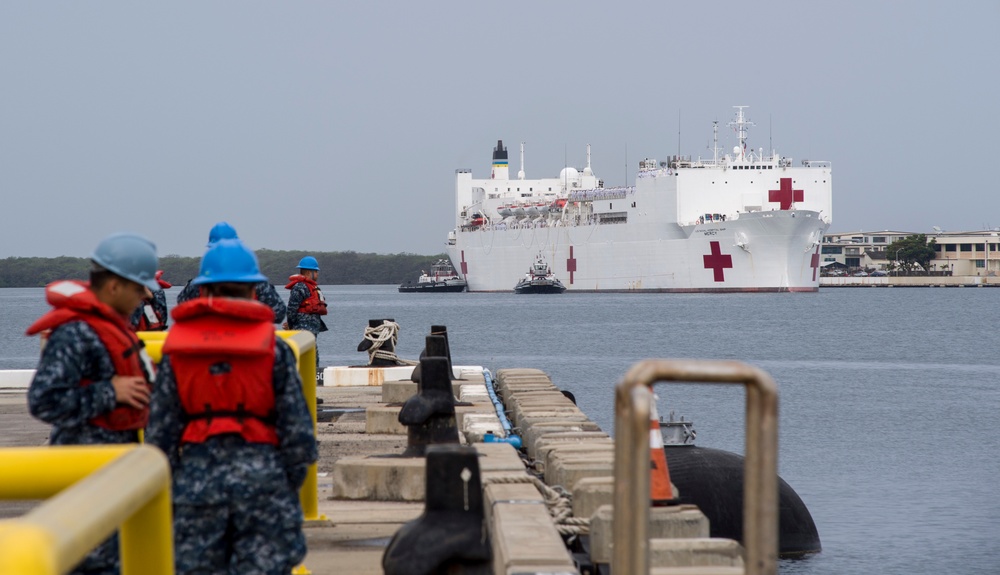 USNS Mercy arrives in Hawaii, En Route for Pacific Partnership 2018