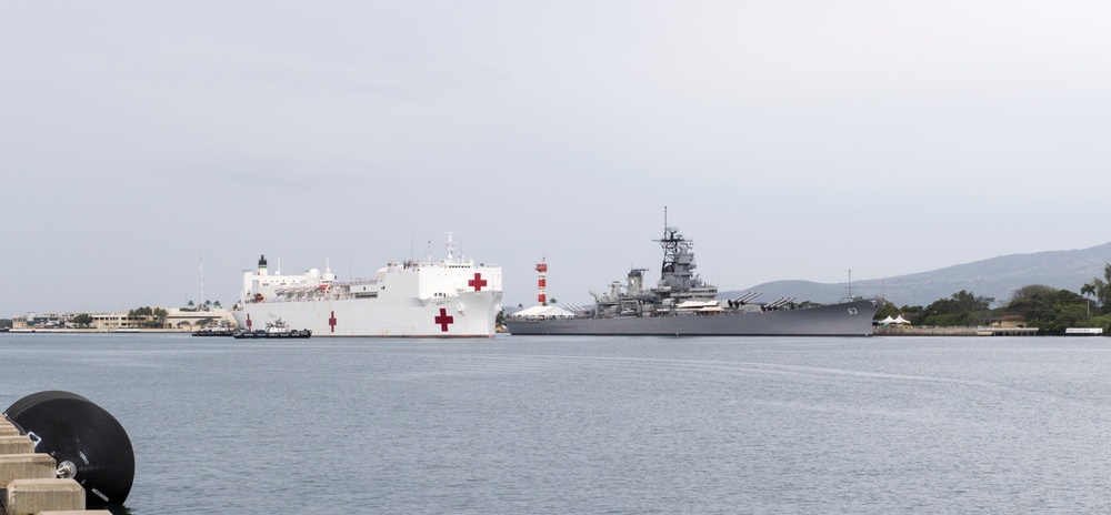 USNS Mercy arrives in Hawaii, En Route for Pacific Partnership 2018