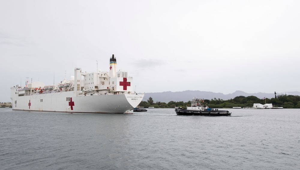 USNS Mercy arrives in Hawaii, En Route for Pacific Partnership 2018