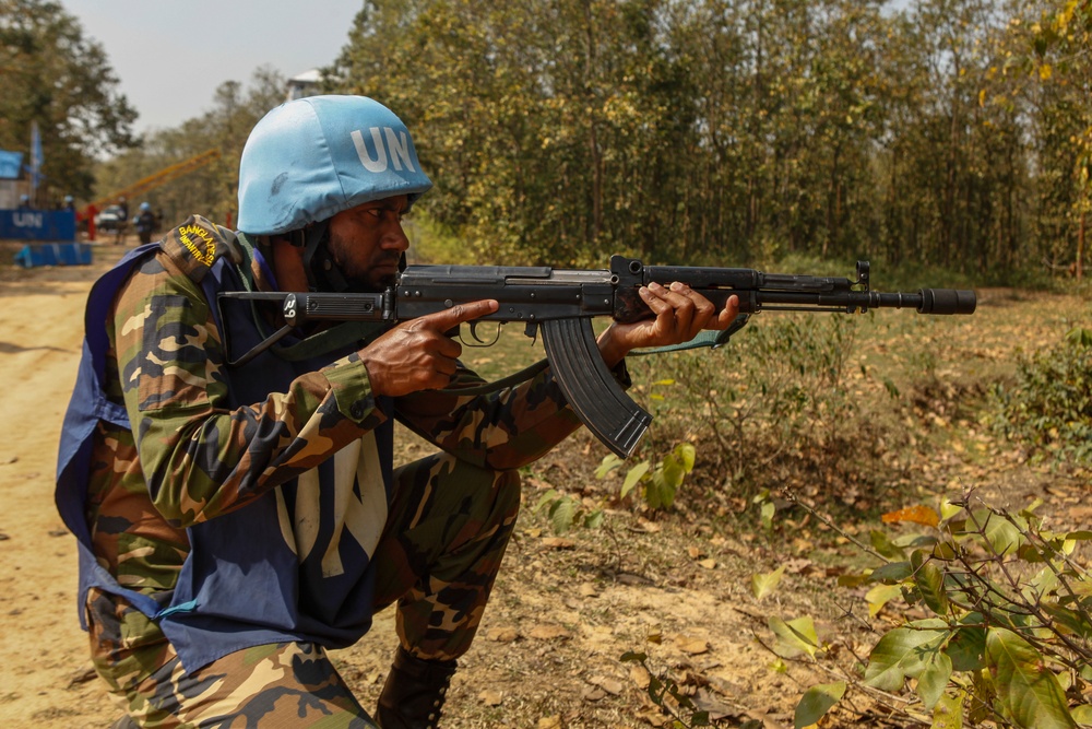 Multinational training at Shanti Doot 4