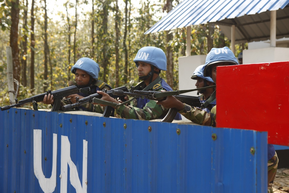 Multinational training at Shanti Doot 4