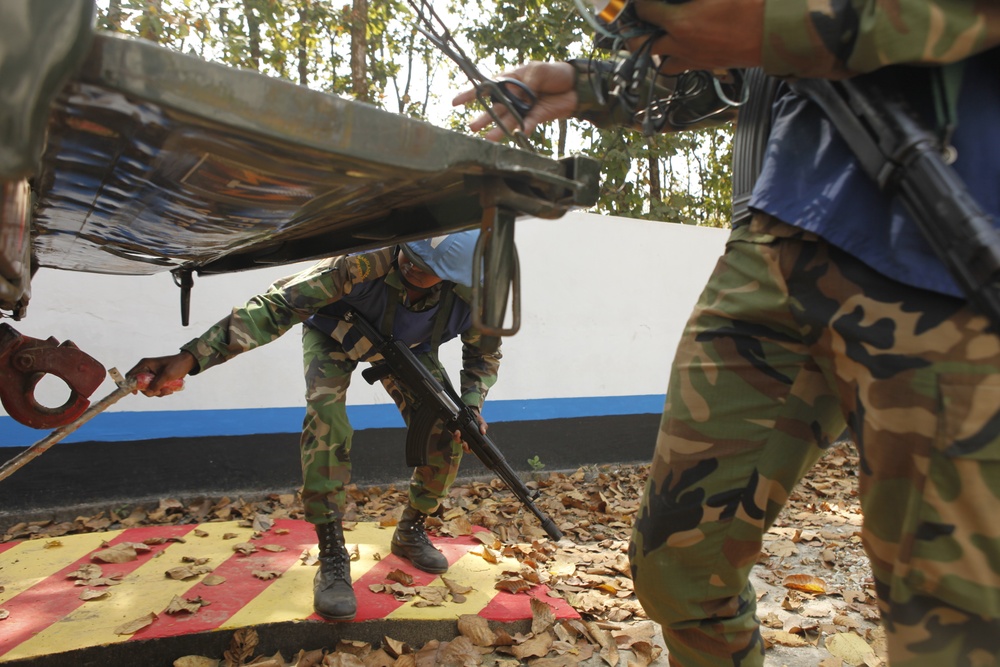 Multinational training at Shanti Doot 4