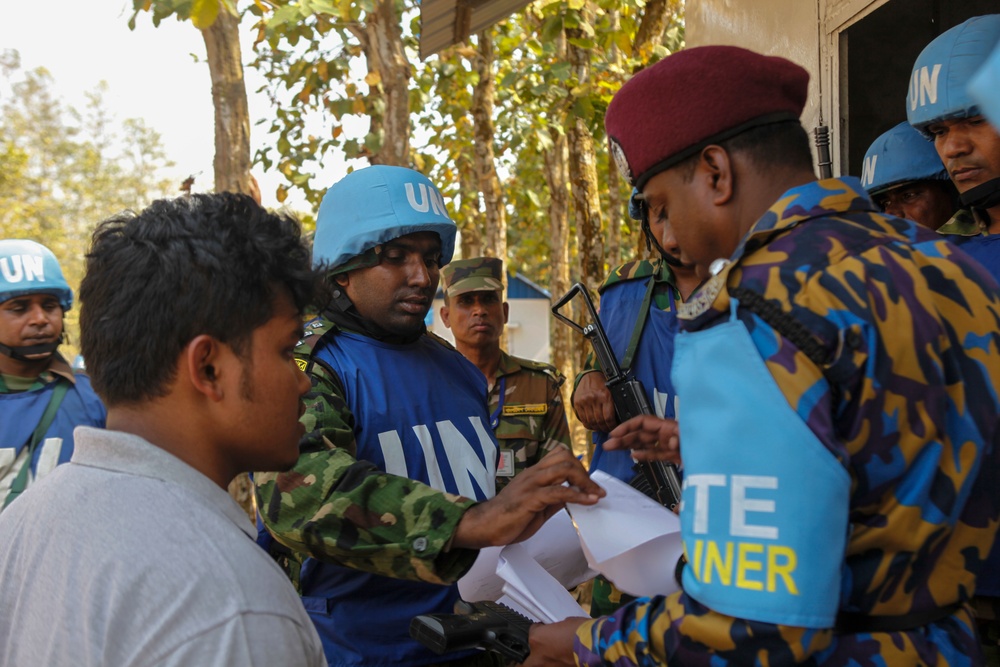 Multinational training at Shanti Doot 4