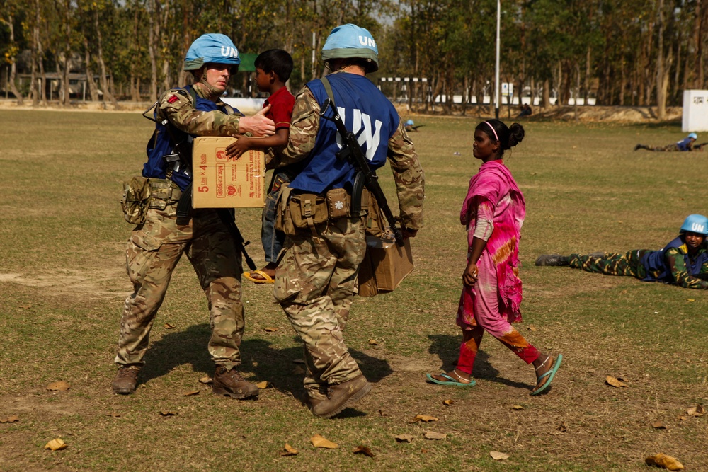 Multinational training at Shanti Doot 4