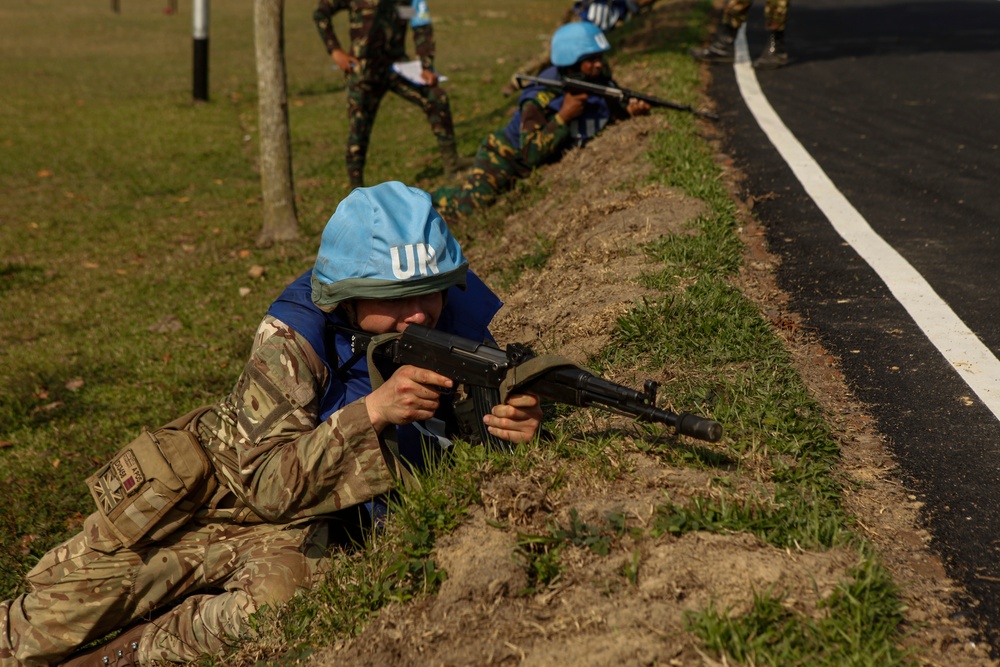 Multinational training at Shanti Doot 4