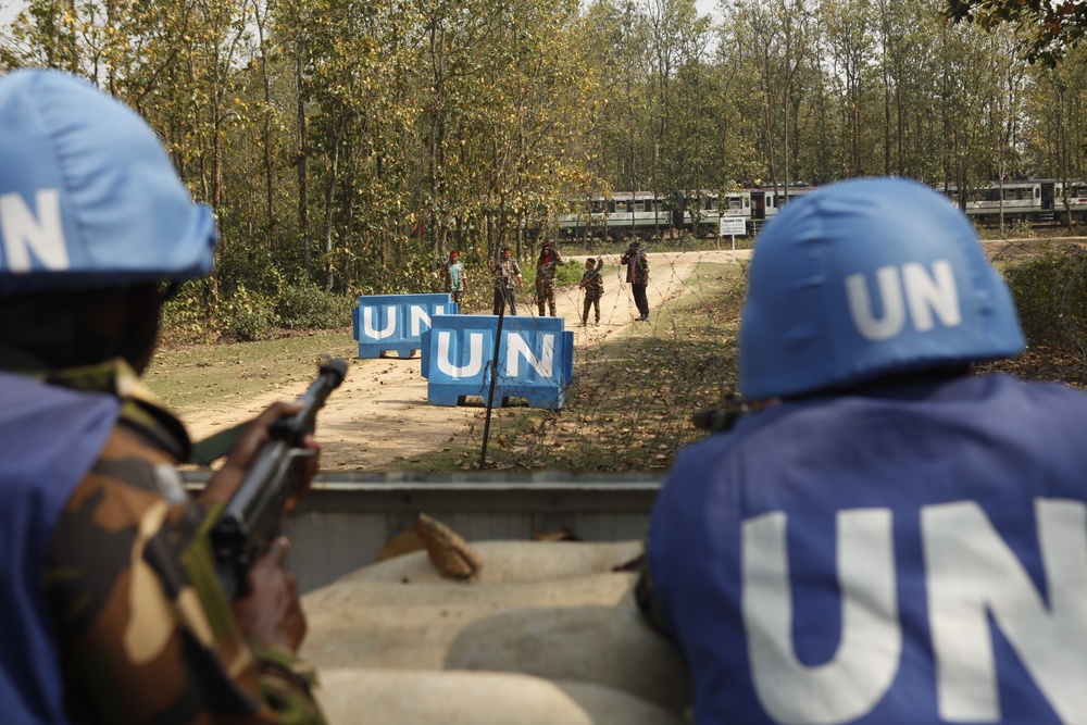 Multinational training at Shanti Doot 4