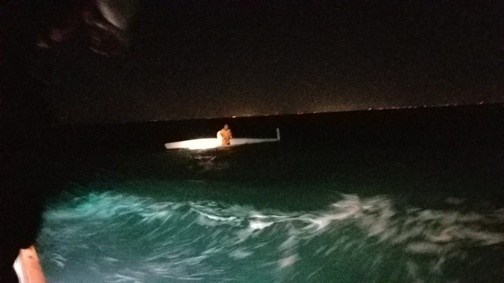 Coast Guard rescues man after sailboat capsizes during boat race