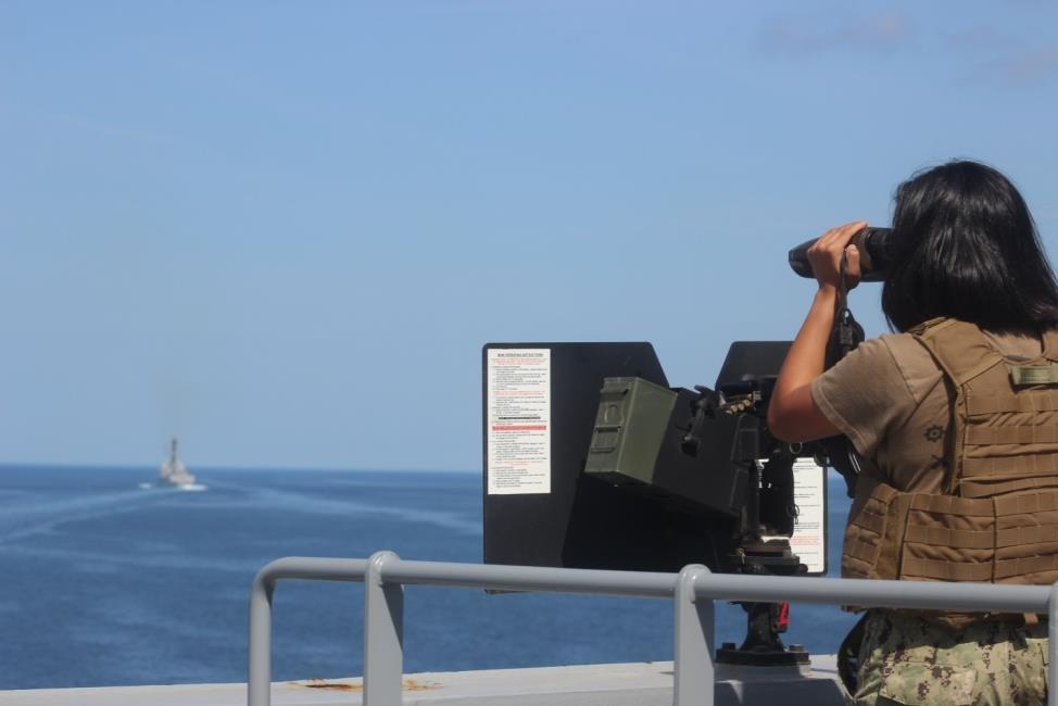 USS Lewis B. Puller conducts Strait of Hormuz transit