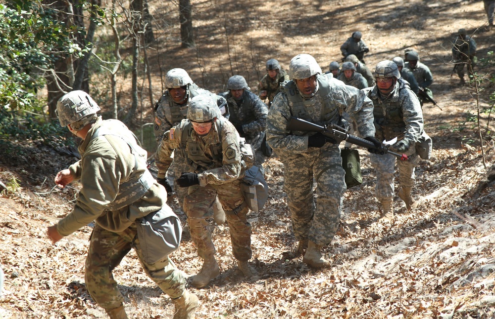 U.S. Army Reserve Soldiers practice critical skills with warrior task training