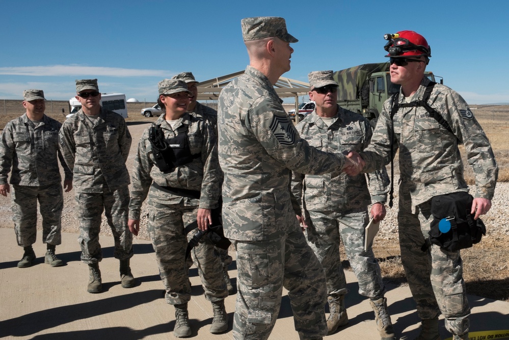 ANGCCM Visits Airmen at Buckley AFB