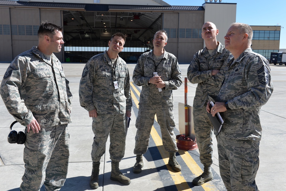CCMSgt. Anderson visits Buckley Air Force Base