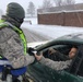Checking IDs on a snowy day