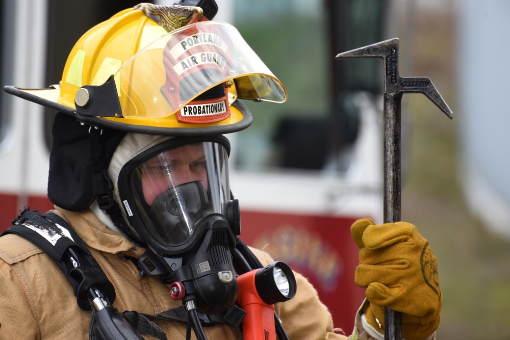 Air National Guard Firefighters Take Part in Training Exercise