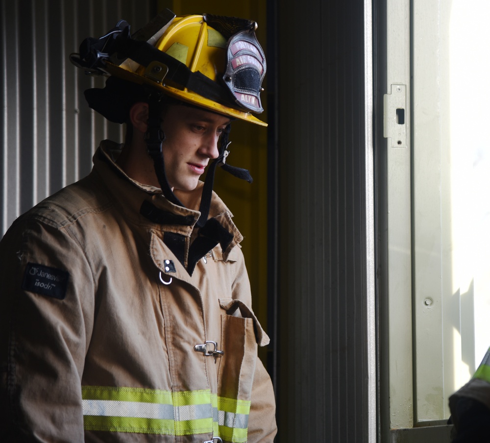 Air National Guard Firefighters Take Part in Training Exercise