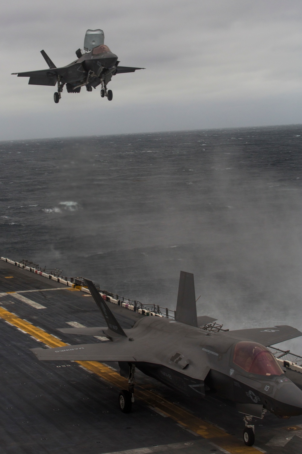 31st MEU F-35Bs Join USS Wasp for Historic Deployment