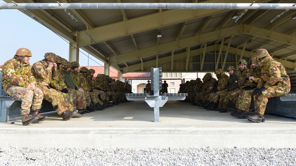 U.S., Italian paratroopers train