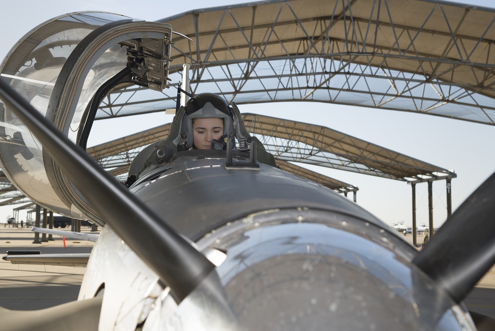 Vance pilot prepares to take flight