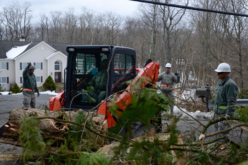 105th Airlift Wing aids locals with storm cleanup