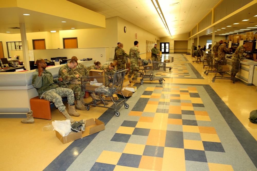 Operation Cold Steel II Soldiers receive equipment issue at Fort McCoy