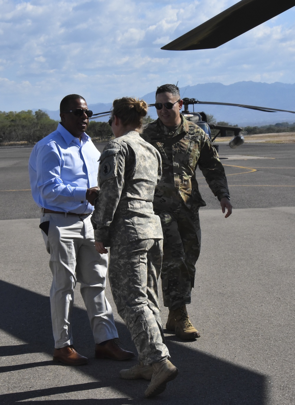 Chargé d'Affaires Brian A. Nichols Visits Joint Task Force-Bravo