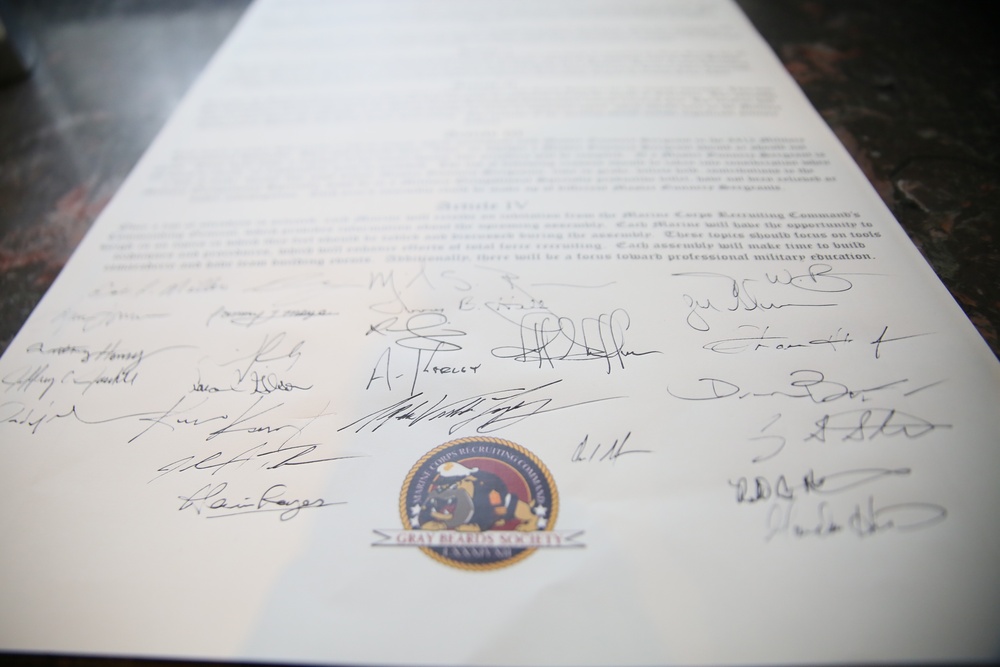 Gray Beards Sign Newly Created 8412 Constitution