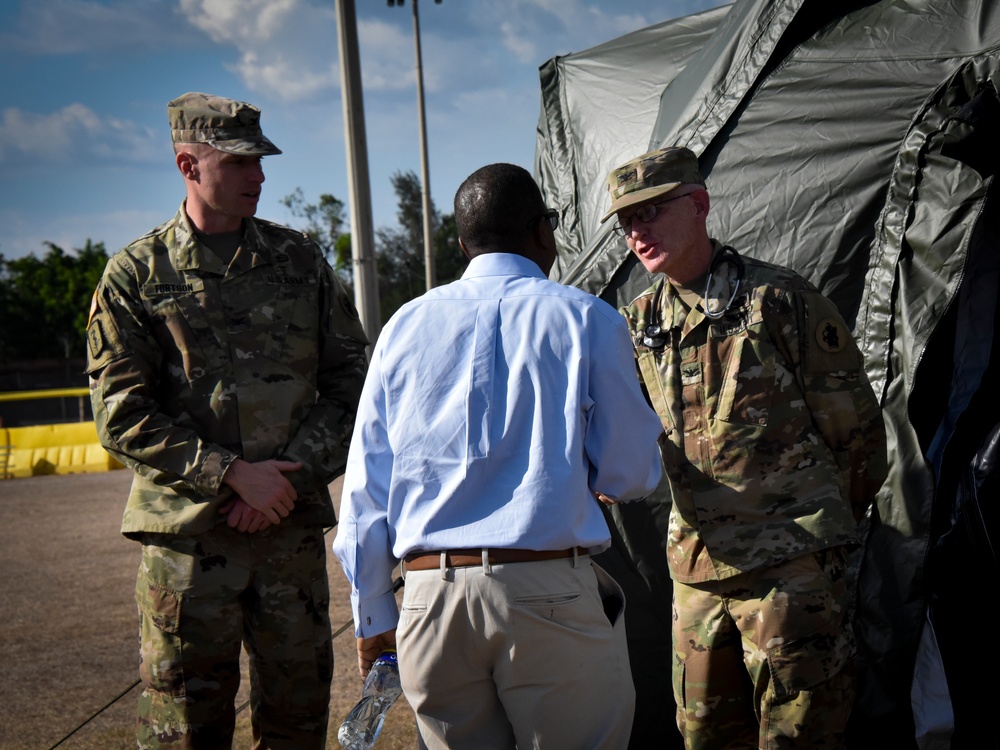 Chargé d'Affaires Brian A. Nichols Visits Joint Task Force-Bravo