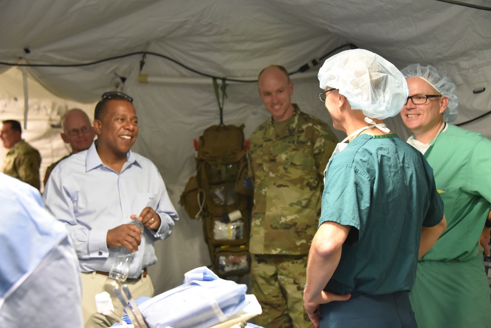 Chargé d'Affaires Brian A. Nichols Visits Joint Task Force-Bravo