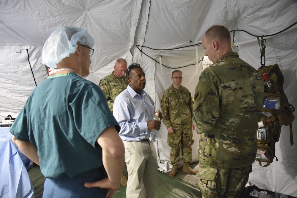 Chargé d'Affaires Brian A. Nichols Visits Joint Task Force-Bravo