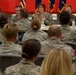 Panel answers questions during commander's call