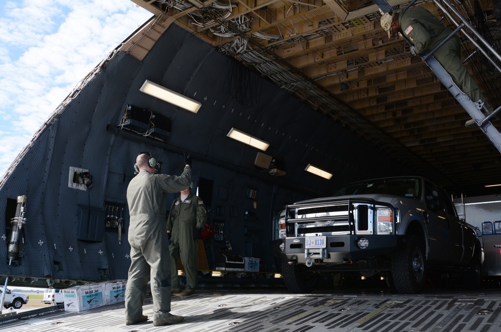 Unloading during 2018 Patriot Sands Exercise