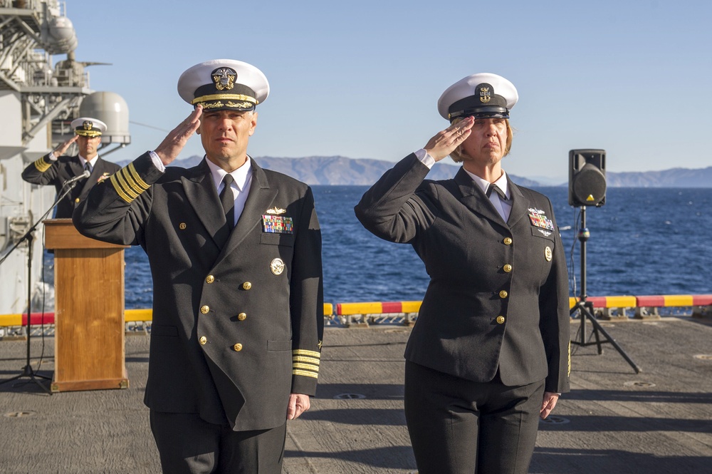 USS America leadership participates in burial-at-sea