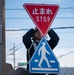 Stop sign installation