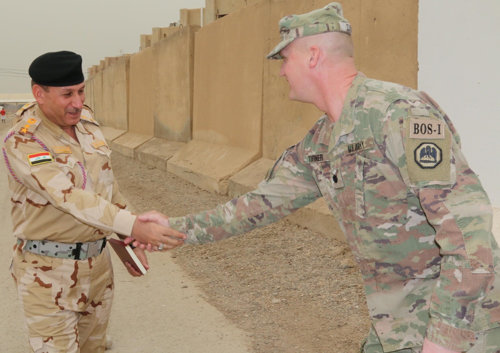 139th RSG Iraqi Security Forces Signal School Commander Key Leader Engagement