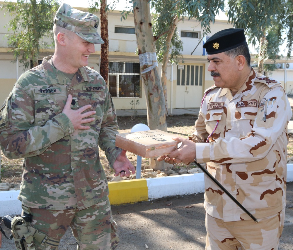 139th RSG Iraqi Security Forces Engineer School Commander Key Leader Engagement